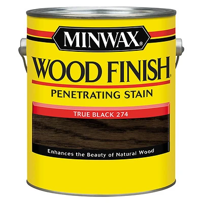 Wood Finish Semi-transparent True Black Oil-based Wood Stain 1 Gallon