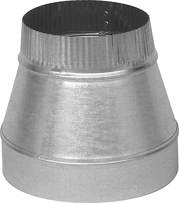 Gv0812 Galvanized Steel Duct Reducer, 6 Inch To 5 Inch, 30 Gauge