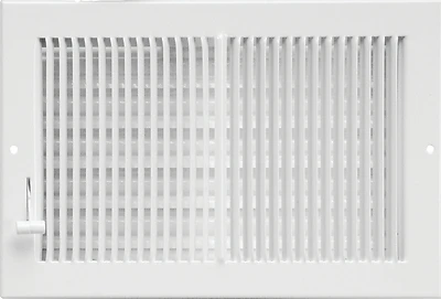 Rg0309 Multi-shutter Sidewall/ceiling Register, 8 In W X 4 In H, Steel