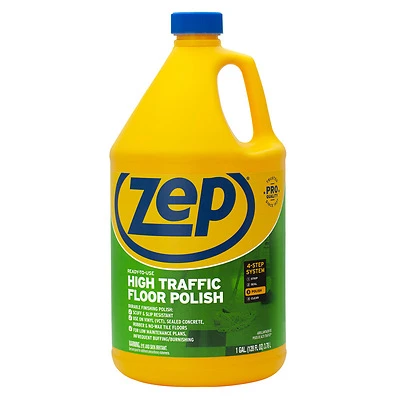 Zep ZUHTFF128 High-Traffic Floor Finish, 1 Gallon Concentrate