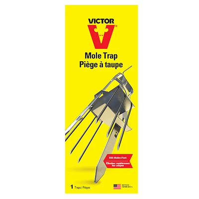 Victor 0645 Mole Trap, 5.47 in W, 14 in H