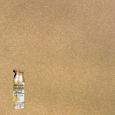 Universal Paint & Primer Metallic Spray Paint, 1-Coat , Gilded Brass, 12-oz.