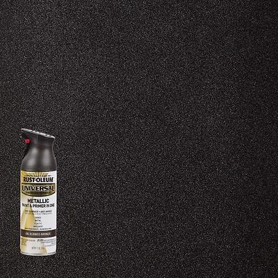Rust-Oleum 249131 Universal Metallic Spray Paint, Oil-Rubbed Bronze, 11 oz