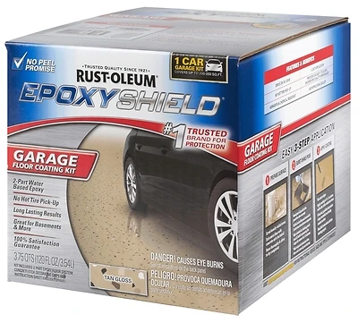 EpoxyShield Resin Garage Floor Paint Kit, Tan