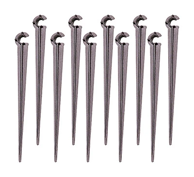 1/4 in. Tubing Support Stake, Plastic, 4 in., 10-Pack