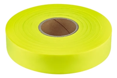 600 Ft. X 1 In. Yellow Flagging Tape - Durable Plastic For Marking