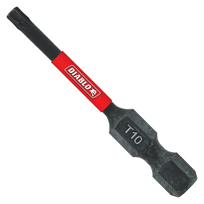 Diablo DT102P1 Drive Bit, #10 Drive, Torx Drive, 1/4 in Shank, Hex Shank, 2 in L
