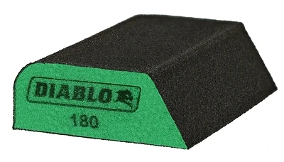 Diablo DFBCOMBUFN01G Dual Edge Sanding Sponge Block, Ultra Fine Grit