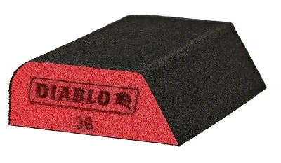 Diablo DFBCOMBCRS01G Dual Edge Sanding Sponge Block, Coarse Grit