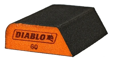 Diablo DFBCOMBMED01G Dual Edge Sanding Block, 60 Grit Medium, 4 In. x 2-1/2 In.