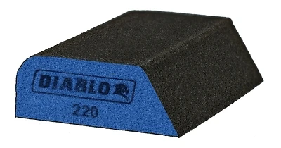 Diablo DFBCOMBMFN01G Dual Edge Sanding Sponge Block, 220 Grit, 4 in. x 2-1/2 in.