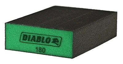 Diablo DFBBLOCUFN01G Flat Edge Sanding Sponge Block, Ultra Fine Grit