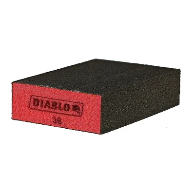 Diablo DFBBLOCCRS01G Flat Edge Sanding Block, 36 Grit Coarse, 4 In. x 2-1/2 In.