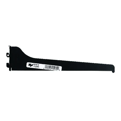 Knape & Vogt 180 BLK 10 Shelf Bracket, Black Steel, 10-In.