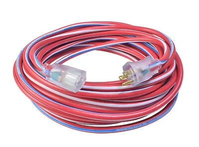 Southwire 2547SWUSA25001 Patriotic Extension Cord, 25 Ft, 12/3