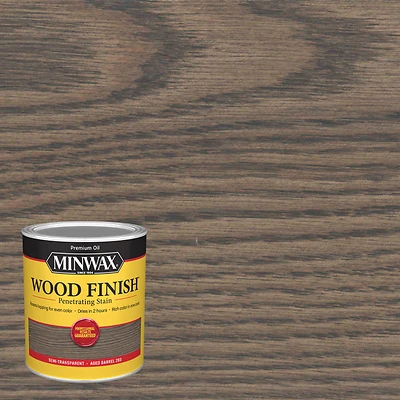 Minwax 701054444 Wood Finish Interior Stain, Aged Barrel, 1 Qt.