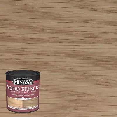 Minwax 402140000 Wood Effects Age Accelerator, Weathered Gray, 1 Qt.