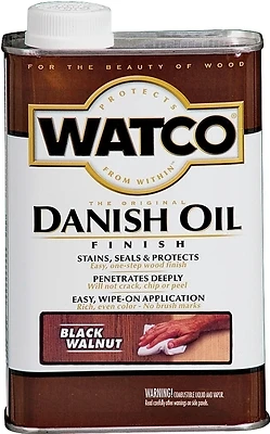 Danish Oil Wood Finish, Black Walnut, 1-Pt.