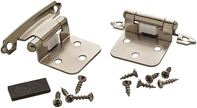 Amerock BPR342926 Cabinet Hinge, Self-Closing, Polished Chrome, 2-Pack