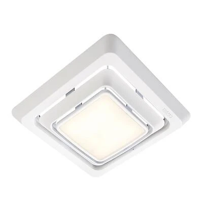 Broan FG600 Exhaust Fan Grille with LED Light, 10-1/4 in L, 9-3/4 in W, Bright White