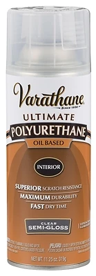 Varathane 6081 Polyurethane Spray, Semi-Gloss Oil-Based, 11.25 oz.