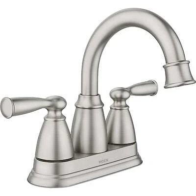 Moen - Banbury 2-Handle High-Arc Bathroom Faucet, Spot Resistant Brushed Nickel