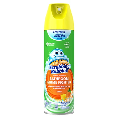 Scrubbing Bubbles 71362 Bathroom Cleaner, Lemon, 22 oz Aerosol