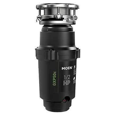 Moen GXP50C Garbage Disposal, 1/2 HP, 30.8 oz Chamber