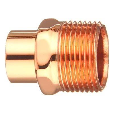 Copper Pipe Adapter, 1/2 In. FTGxM