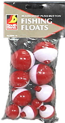 FLOAT PUSHBUTTON RED/WHT ASSTD