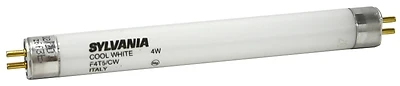 Sylvania 20415 F4T5CW Fluorescent Tube Bulb, 4W, 6 In., Cool White
