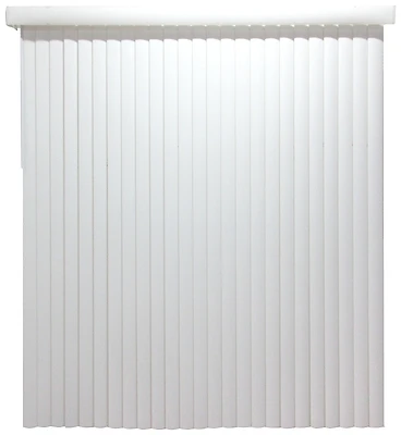 Mbv-78x84-v3l Vinyl Vertical Blind, 78w X 84h In., White, Pack Of 2