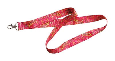 Hillman Pink Paisley Lanyard
