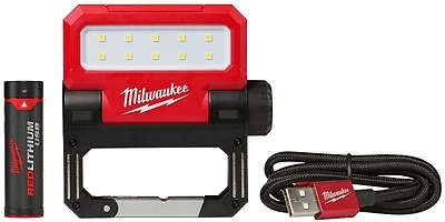 Milwaukee Rover 2114-21 USB Rechargeable Pivoting Flood Light, 550 Lumens
