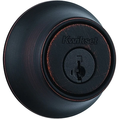 Kwikset 660 11P SMT F Deadbolt, 3 Grade, Keyed Key, Zinc, Venetian Bronze, 2-3/8 to 2-3/4 in Backset, KW1 Keyway
