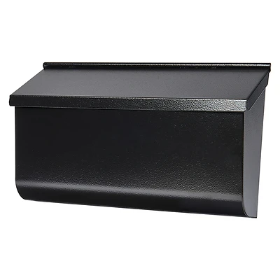 Gibraltar Woodlands L4010WBAM Wall-Mount Mailbox, Black Steel, XL