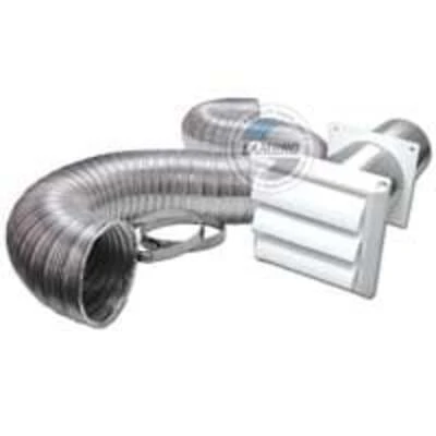Lambro Industries 313WUL 4 In. x 8 Ft. Louvered Dryer Vent Kit