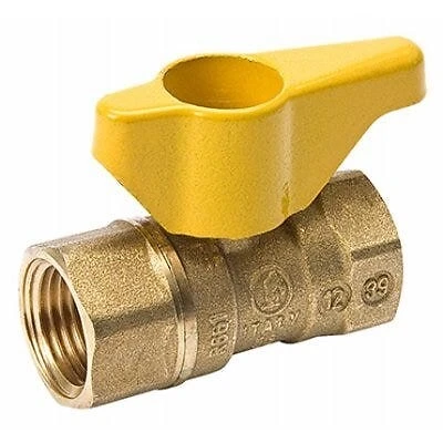 Vgv2lhb3cb 0.5 In. Forged Brass Gas Ball Valve, Female Thread X Female Thread