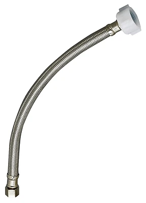 Ez Toilet Supply Line 1/2 In. Fip X 7/8 In. Ballcock 20 In. Stainless Steel