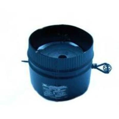 Dsp7dk-1 Damper Stovepipe Kit, 7 Inch, Stainless Steel And Black Aluminized Steel