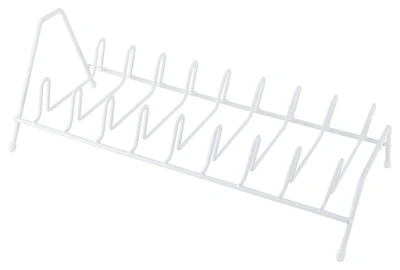 Ji-39w-3l White Steel Lid Storage Rack, 4-3/4 In L X 5-3/4 In W X 14.13 In H