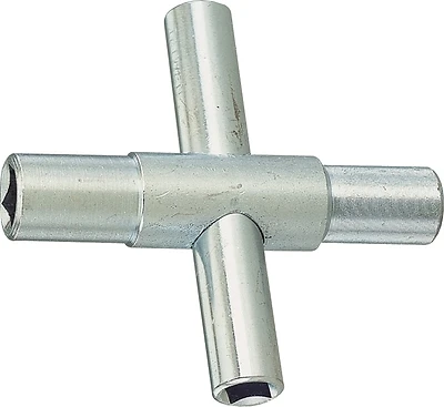 Prosource T154-3L 4-Way Silcock Key Wrench, Steel