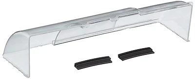 Ad96zw Premium Air Deflector, 14 In L, 8 To 14 In W, Clear Plastic
