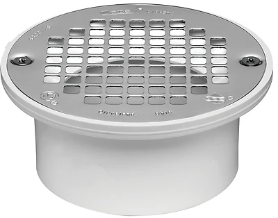 43601 Floor Drain 3-4 Inch Pvc With Nickel Alloy Strainer