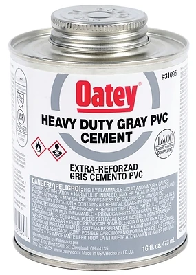 Heavy Duty Gray Pvc Cement 8 Oz For All Schedules And Classes