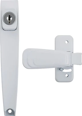 Vk444-2wh Heavy-duty Keyed Push Button Latch, White, 3/4-2 Inch
