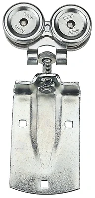 Zinc Plated Box Rail Hanger For Sliding Doors, 300 Lb Capacity, Model N182-568
