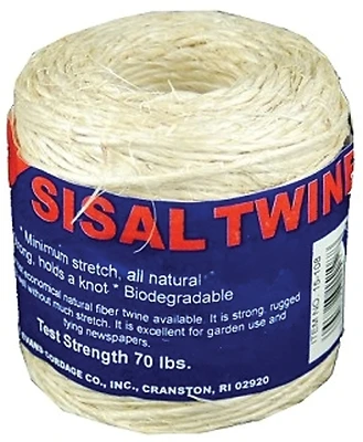 T.W. Evans Cordage 15-209 Sisal Twine, 2-Ply, 300 Ft.