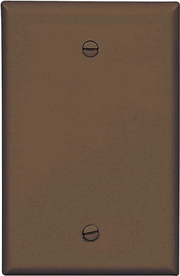 Pj13b 1gang Blank Wall Plate Mid Brown, Pack Of 20