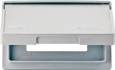 S3966 Horizontal Weatherproof Gfci/decorator Receptacle Cover, Gray